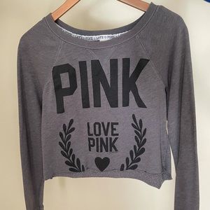 Victoria’s Secret PINK, long sleeve crop top SZ S